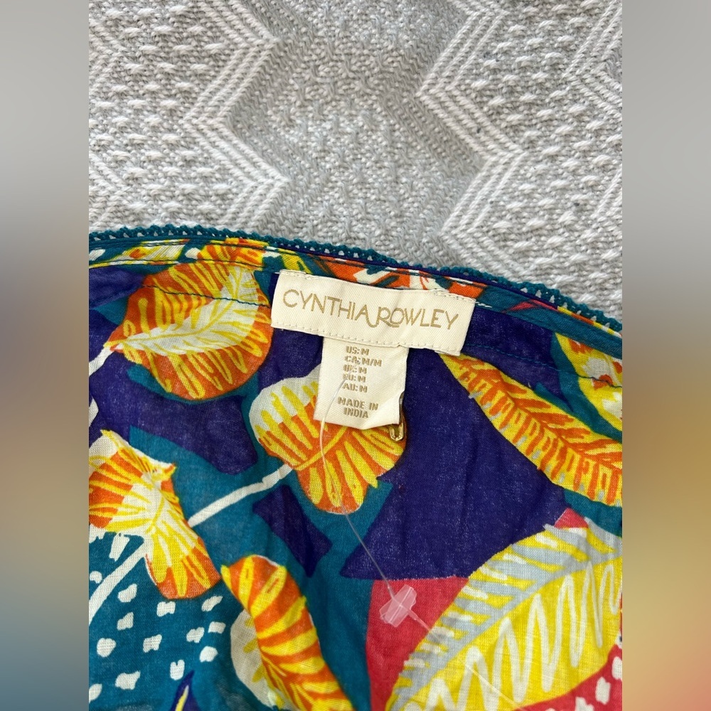 Cynthia Rowley Crochet Tropical Coastal Tank Top size M, NWOT! - Picture 3 of 4